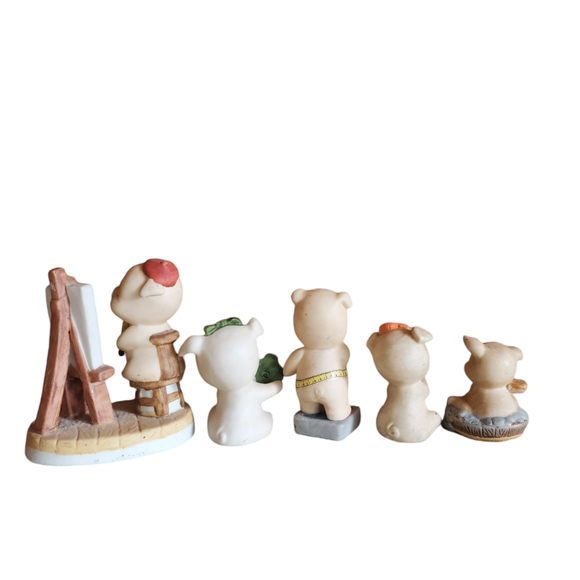 Lot of 5 vintage pig figurines - Picture 5 of 5